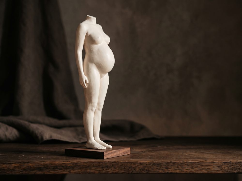 Sylwetka 25 cm, biel matowa — Lakierowane, Brzusio